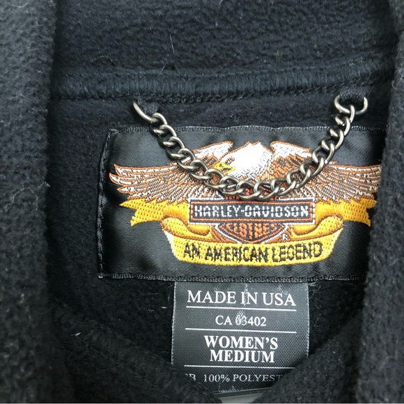 VTG Harley Davidson Pull-on Fleece Vest - Picture 5 of 5